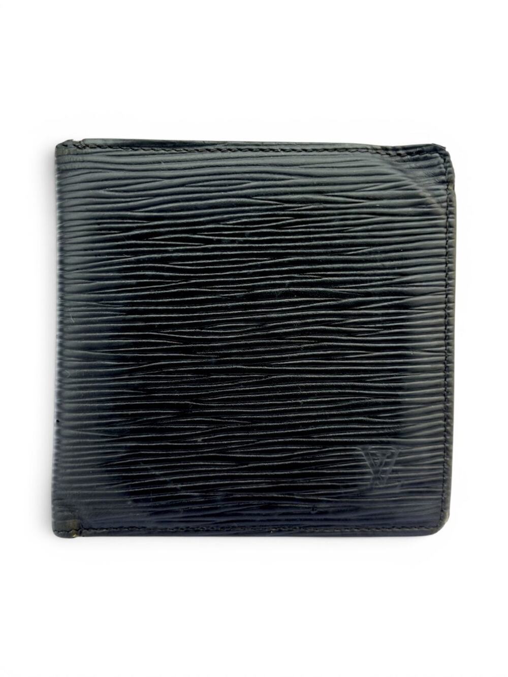 Louis Vuitton Vintage Black Epi Leather Portefeuille Marco Bifold Wallet